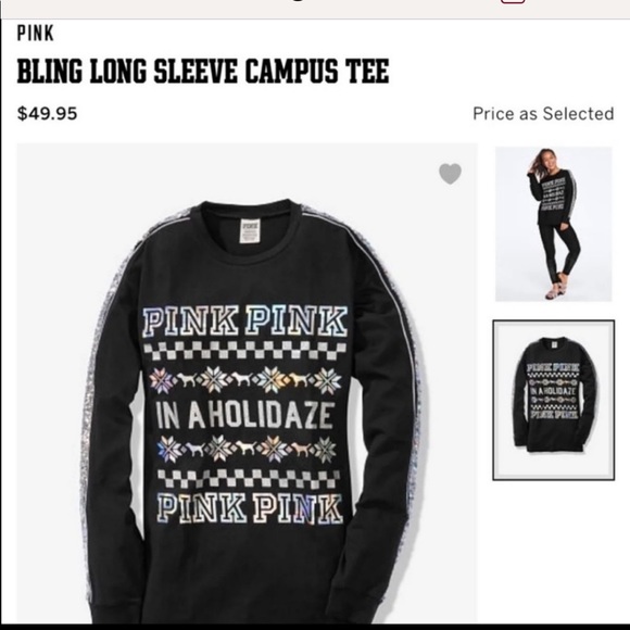 Victoria Secret long sleeve “holidaze” SOLD ON M - Picture 1 of 1